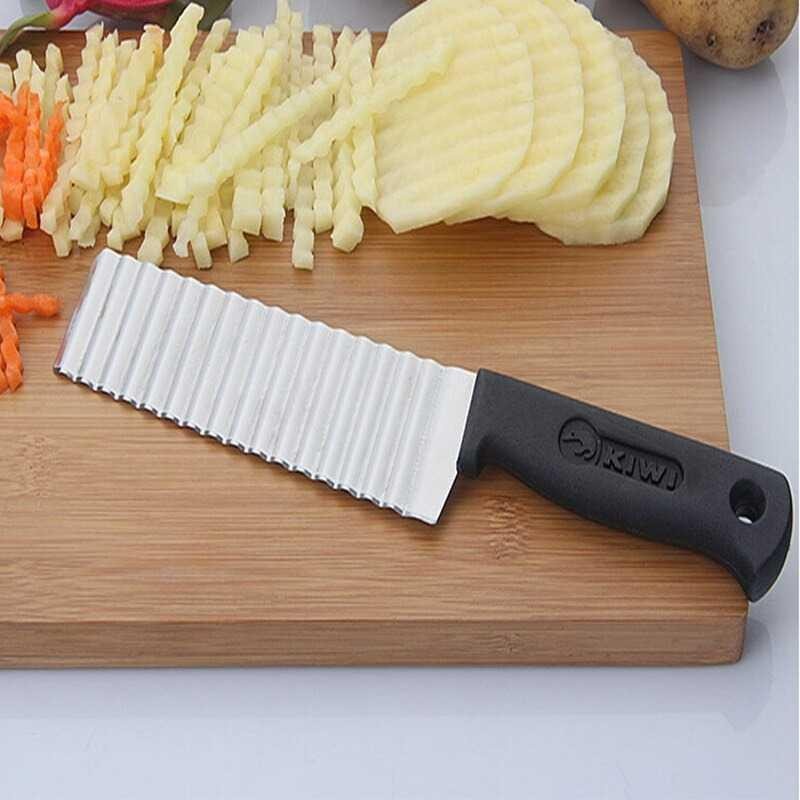 Alat Pemotong Kentang Potato Chip Slicer Stainless Steel - H031 - Black