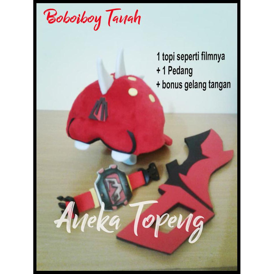 CUCI GUDANG topi boboiboy api