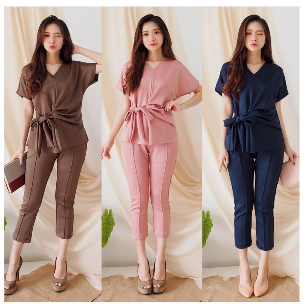 (GRIYA ALISHBA.ID) PROMO FELICIA BASIC DAILY SET SCUBA POLOS ONESET ATASAN CELANA FASHION WANITA