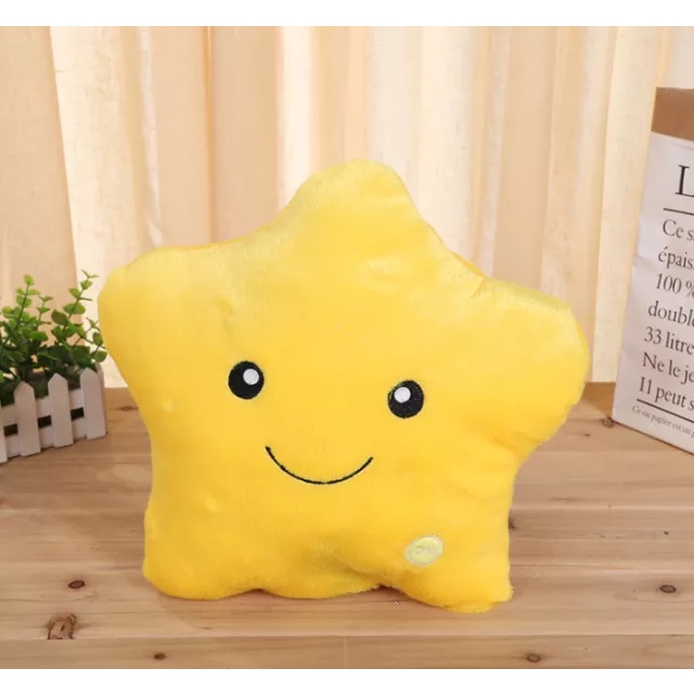 Boneka LED Bantal Nyala Mainan Import Bintang / Bantal Tidur / Hiasan Kamar