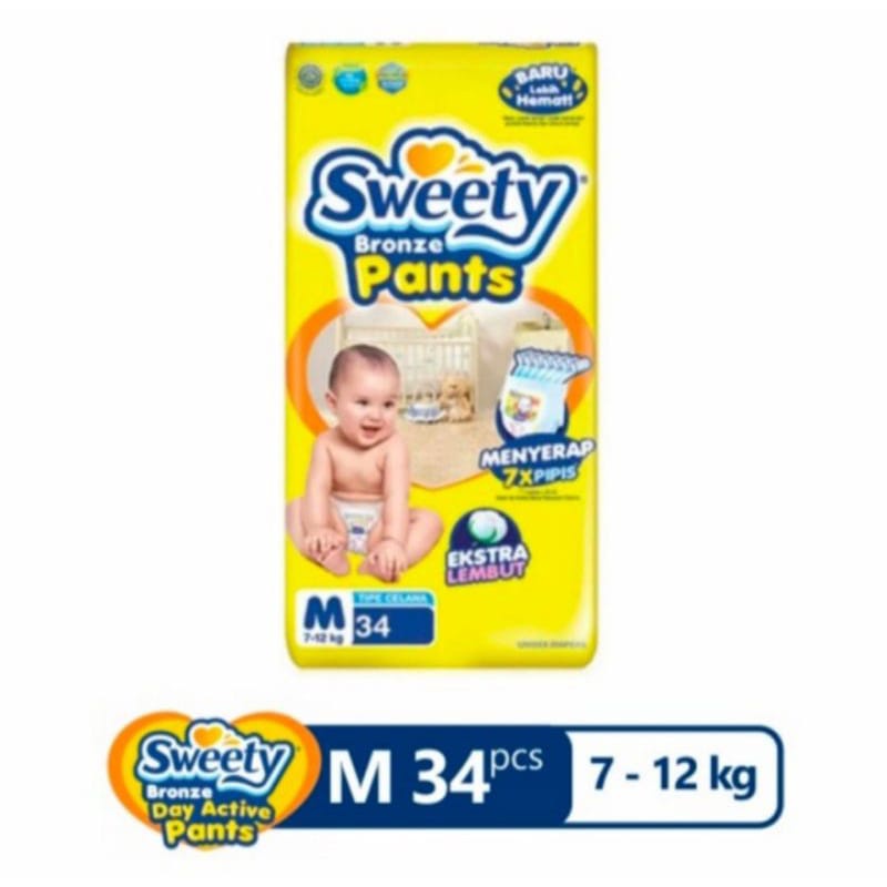 Sweety Bronze Pants M32 - Diapers Popok Celana Sekali Pakai