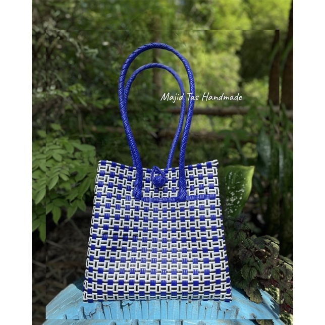 MAJID TAS HANDMADE - Tote Bag Wanita Jali Stylist Aesthetic Motif Kotak