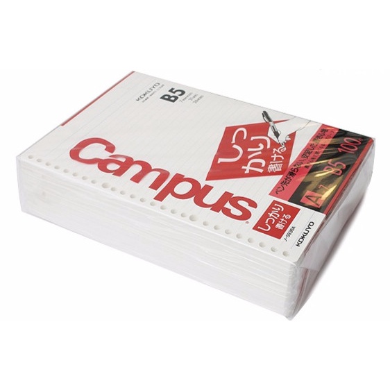 

Kokuyo Campus Loose Leaf Paper B5 - 7 Mm Rule - 26 Holes - 100 Sheets 080