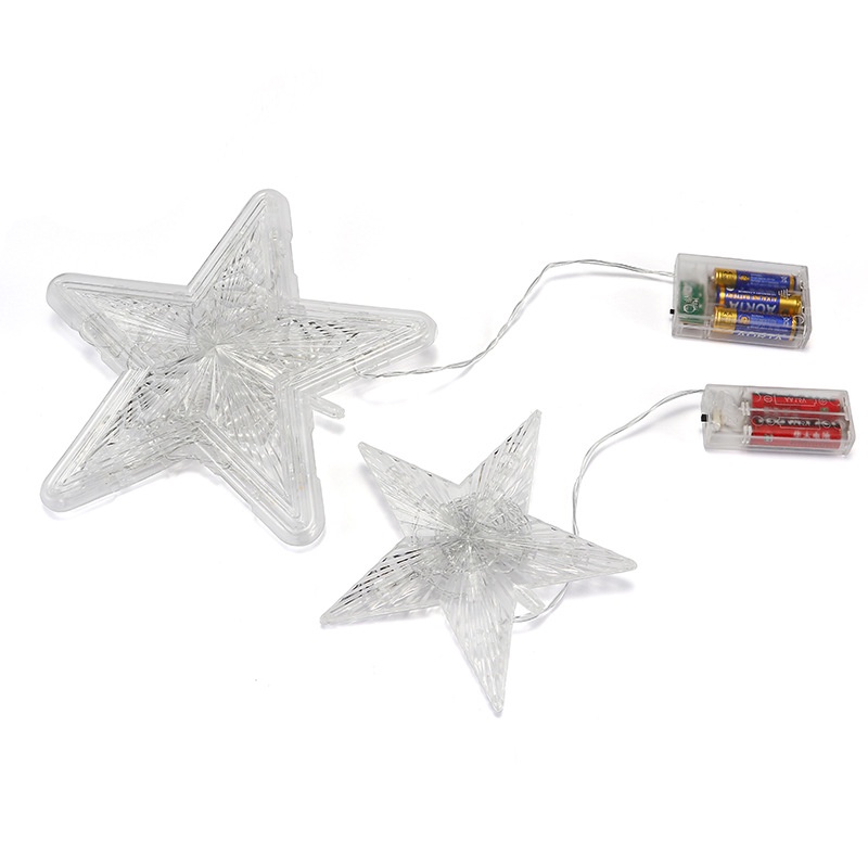 1Pc Color Changing Flashing Waterproof Five-pointed Star LED Light For Christmas Tree Top Decor