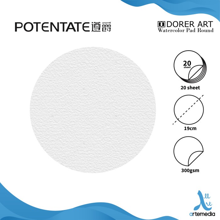 

Hemat Kertas Cat Air Potentate 19Cm Watercolor Paper Circle Pad Promo