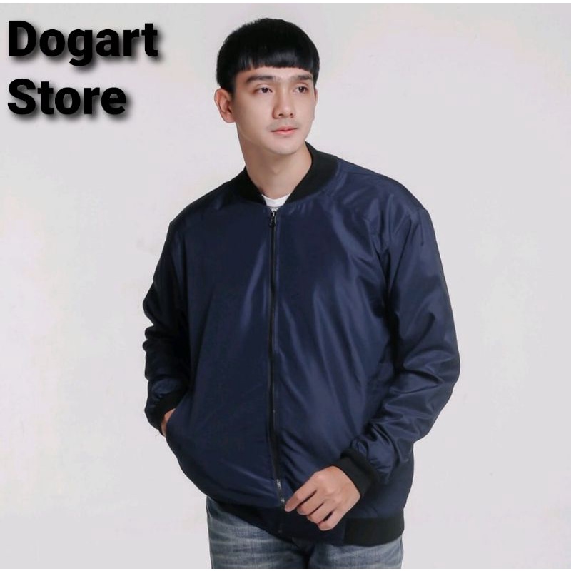 Jaket Bomber Boomber Parasut Sukajan Original Dogart / Bomber Eksekutif / Jaket Bomber Polos Pria