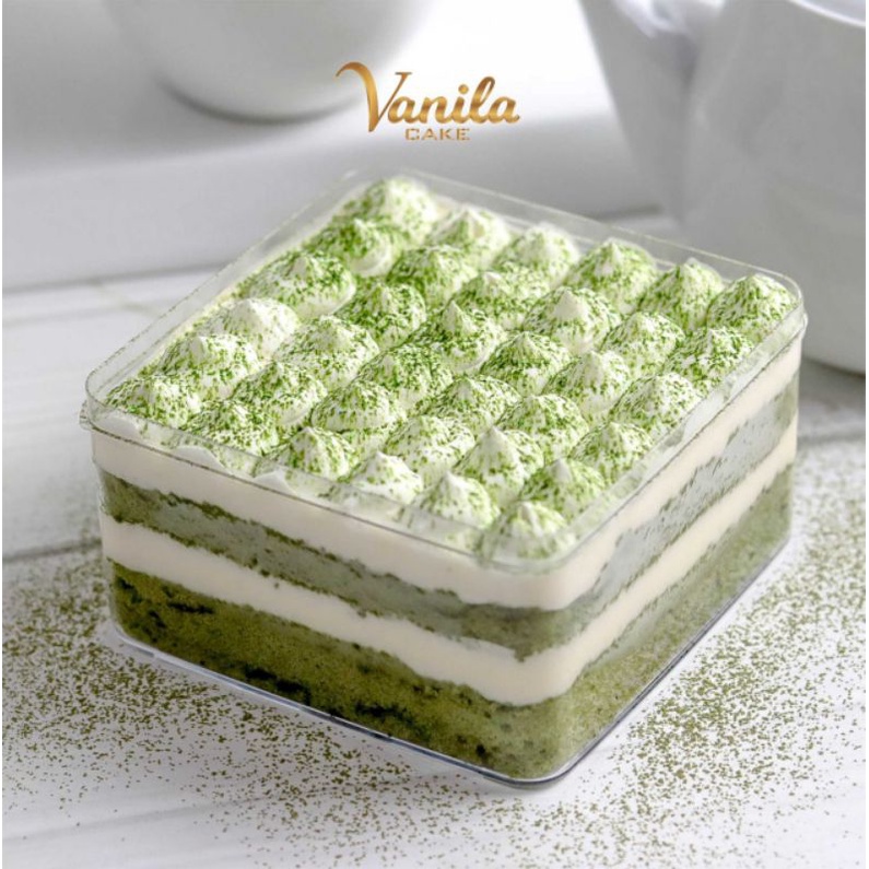 

Matcha Tiramisu Dessert Box Regular - Vanila Cake