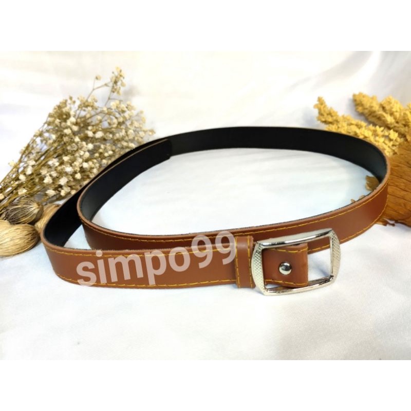 SMP99 - Ring Belt Tic Hitam, Tic Coklat / Ring Belt Oval Warna Emas / Belt Agner / 2 Colour / Ikat Pinggang Wanita Belt Aigner Terlaris /Ikat Pinggang/Sabuk /Sabuk Wanita/Ikat Pinggang Remaja Ikat Pinggang Korea/Ikat Pinggang Murah Berkualitas