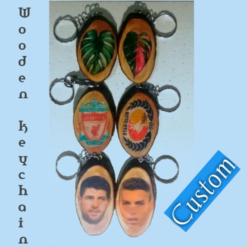 gantungan kunci kayu custom