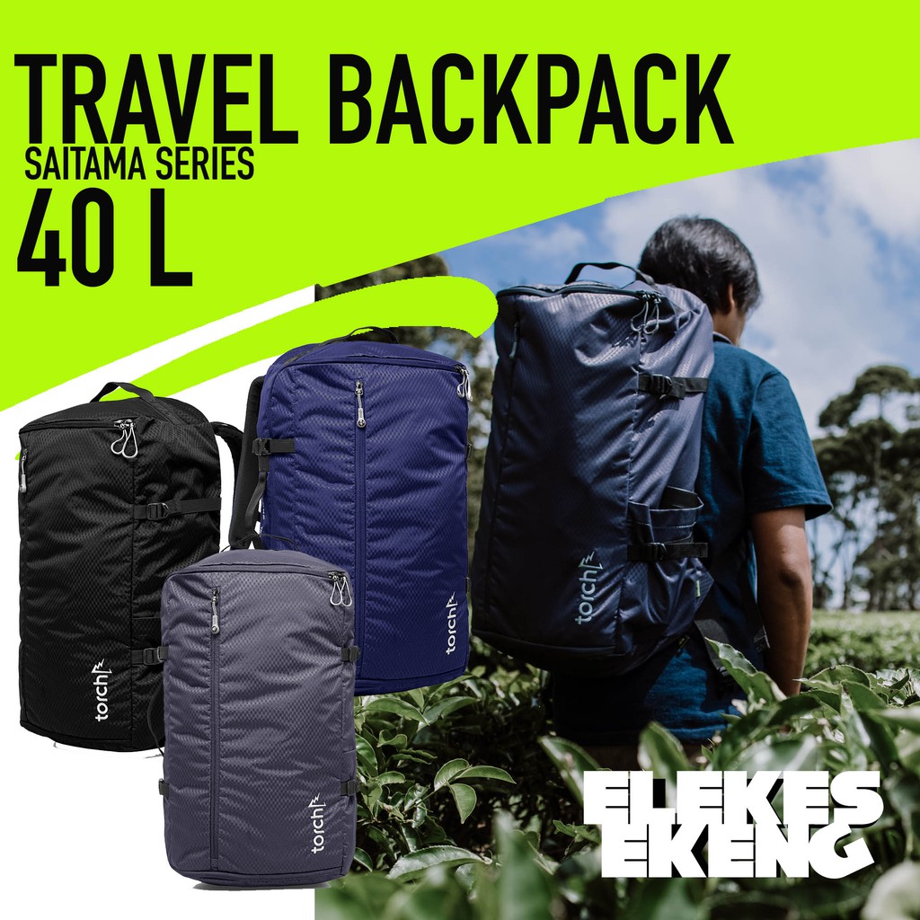 TAS RANSEL TORCH SAITAMA 40 LITER / TAS PUNGGUNG TORCH TRAVEL BACKPACK SAITAMA 40 LITER