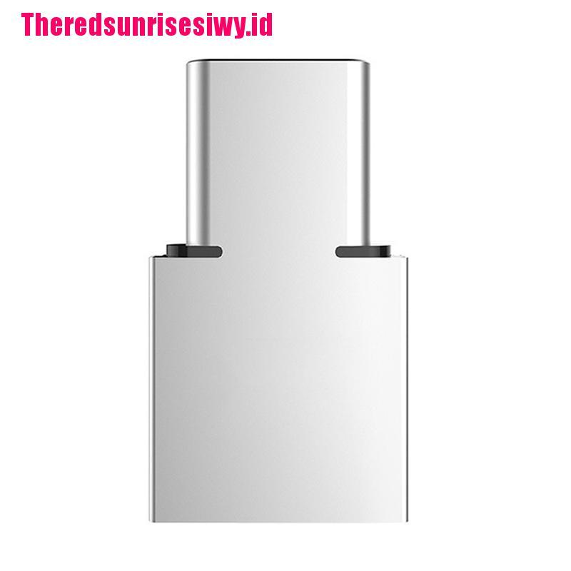 【Theredsunrisesiwy.id】USB-C 3.1 Type C Male to USB Female OTG Adapter Converter For U Disk