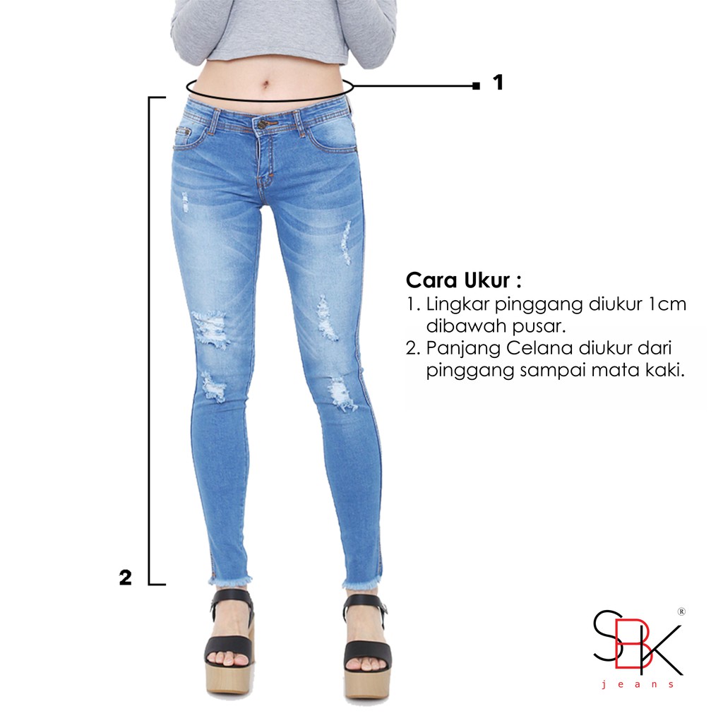 SBK Koleksi Terlaris Celana Jeans Wanita HW (High Waist) 27-30