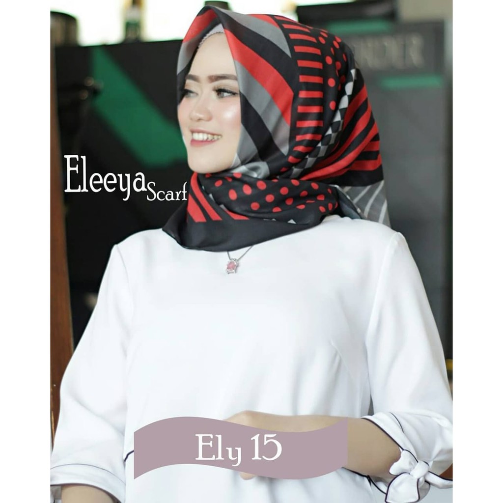 HIJAB SEGIEMPAT MOTIF ELY 15 II Eleeyascarf