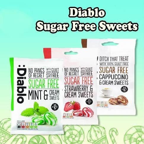 

Diablo Sugar Free Sweets 75 Gram Isi 18 Pcs (Made In Uk)