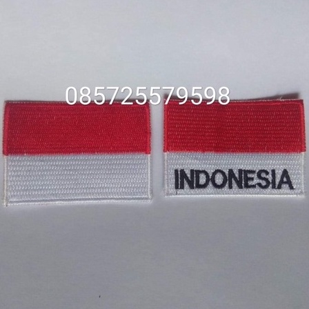 Badge Merah Putih 5 x 7 / Bet Merah Putih 5 x 7 / Badge MP Besar