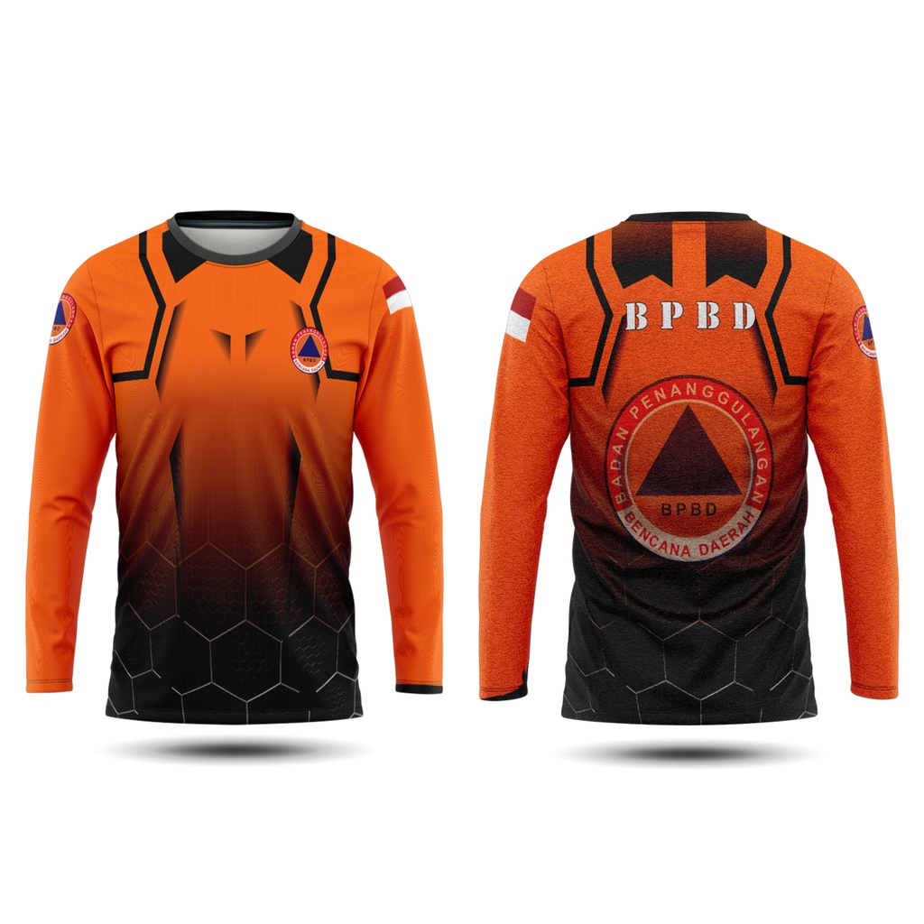 [Riashop] Kaos BPBD Lengan Panjang | Kaos BPBD | Kaos BPBD Pria | Kaos Lapangan BPBD