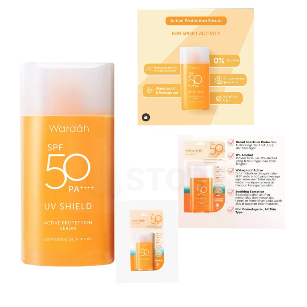 Wardah UV Shield Active Protection Serum SPF 50 PA++++