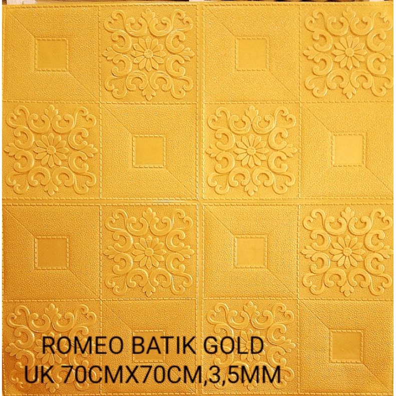 PEKANBARU Wallpaper foam  3D 6mm-7mm-BATIK GOLD