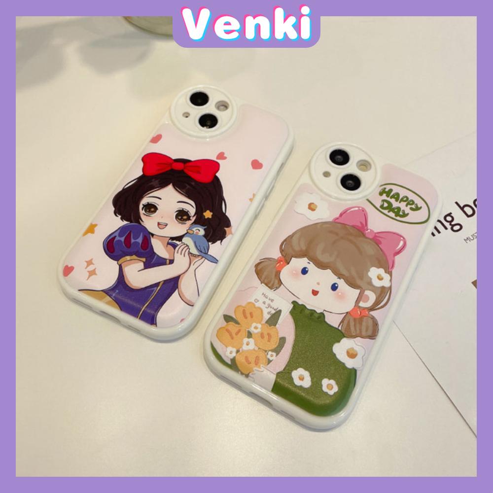 iPhone Case TPU Silicone Soft Case Airbag Shockproof Protection Camera Cute Cartoon Princess Style Compatible For iPhone 11 Pro Max 13 Pro Max 12 Pro Max 7Plus xr XS Max