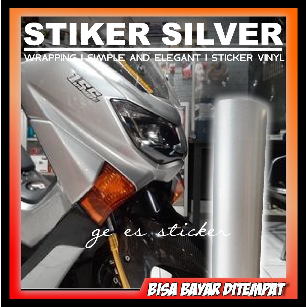Stiker Skotlet Silver Glossy / Skotlet Silver Metalic