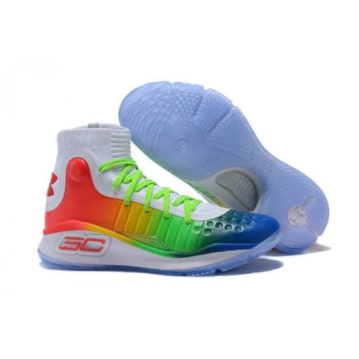 Sepatu Basket Under Armour Curry 4.0 Rainbow - -