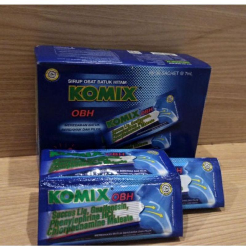 KOMIX OBH SACHET MURAH |KOMIX OBH UNTUK MEREDAKAN BATUK BERDAHAK DAN PILEK | KOMIX SACHET