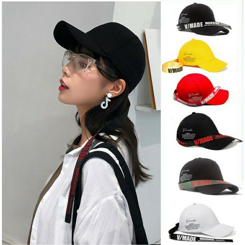 Topi Wanita Korea Tali Panjang