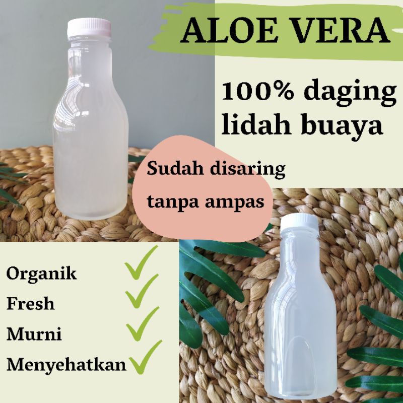 

Aloe Vera Gel Sari Lidah Buaya Barbadensis "250m" Gel Lidah Buaya Murni Ekstrak Lidah Buaya