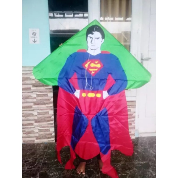 LAYANGAN SUPERMAN /LAYANGAN HIAS SUPERMAN/ LAYANGAN KAIN SUPERMAN JUMBO