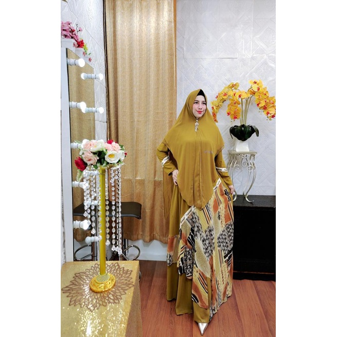 ORIGINAL New arrival Azira  syar'i  Design by arsyakayla  Dengan Material ~  Seruty baby doll print 