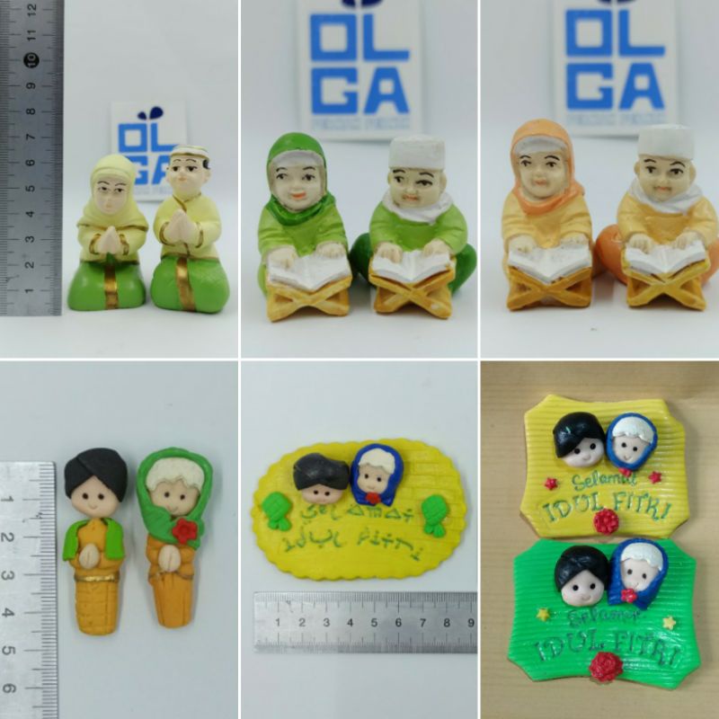 

hiasan selamat idul fitri bahan clay untuk hampers hias lebaran