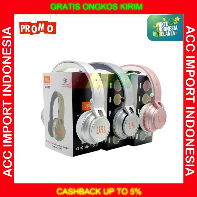 Headset Bluetooth JBL S400 BT Headphone JBL S400BT Wireless Bass Pink -terlaris