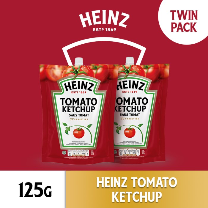 

SAUS-DRESSING- HEINZ SAUS TOMAT 125 G - TWIN PACK -SAUS-DRESSING.