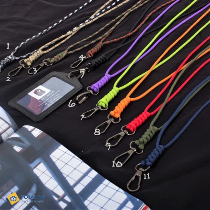 

Terlaris 4157 Lanyard Fishtail Name Tag ID Card Holder Tali Leher Tempat Kartu Elegan