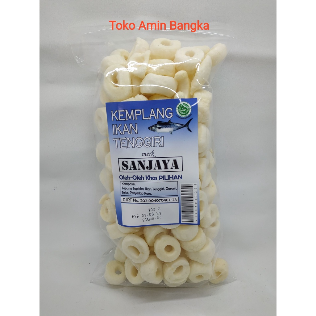 

KERUPUK KEMPELANG IKAN KHAS BANGKA BENTUK RING SANJAYA KEMASAN 100 GRAM