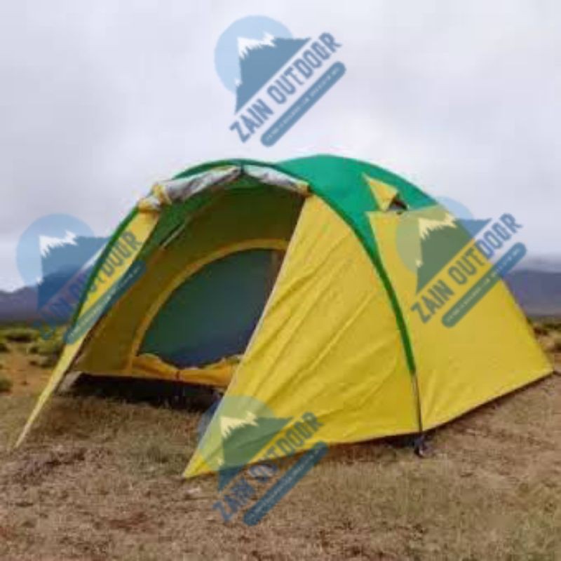 Tenda HYU kapasitas 4 orang doble Layer
