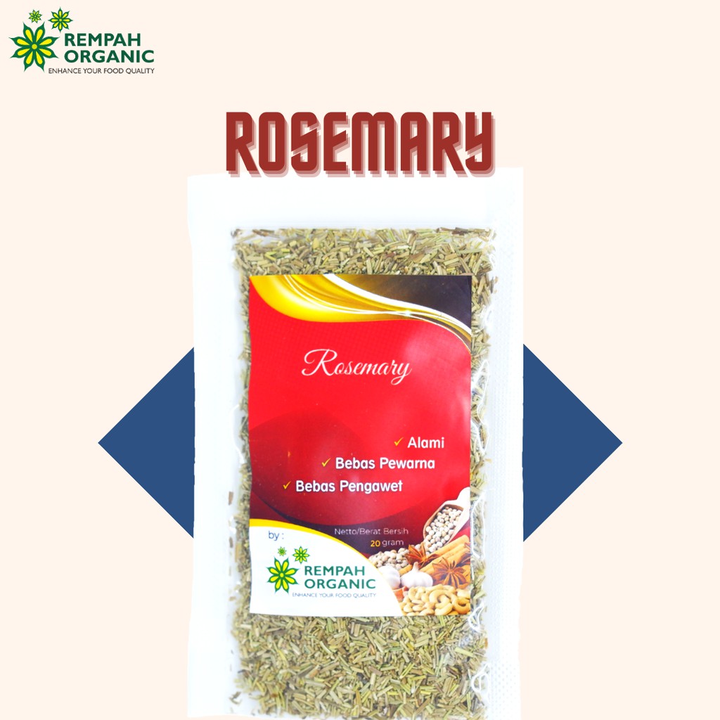 

Rempah Organic Rosemary - Daun Rosemary 20 Gram