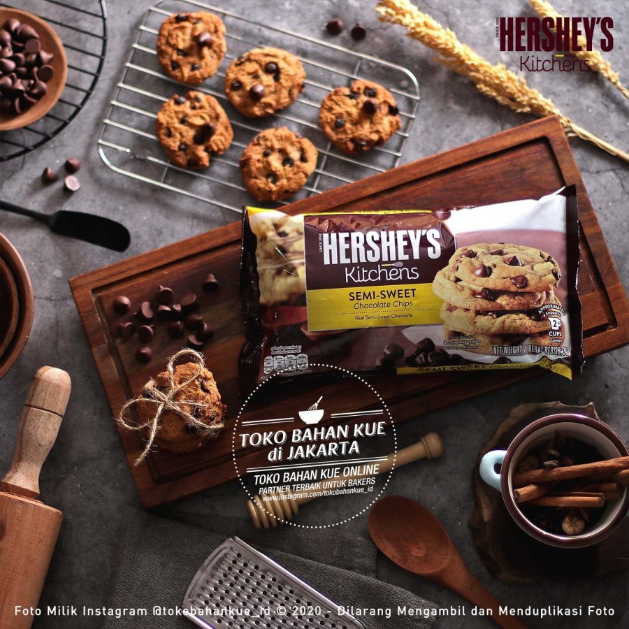 

Hershey Semi Sweet Chocolate Chips 340gr Hershey's Kitchen Baking Chip