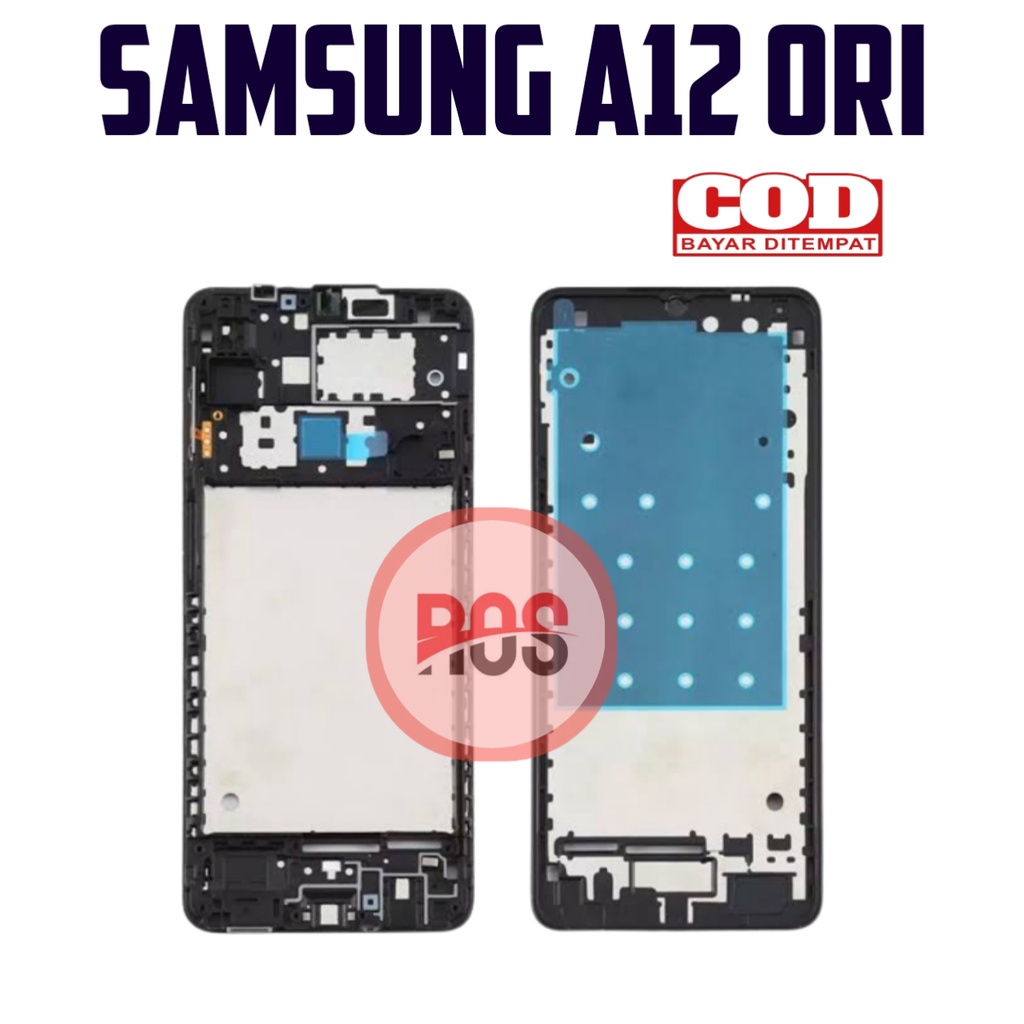 Frame Lcd - Tatakan LCD - Tulang LCD Samsung Galaxy A12 A125F Original