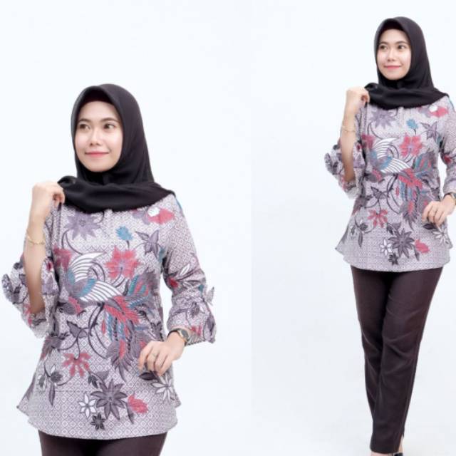 PROMO ASLI Baju  Batik Kemeja Sogan Lawasan Manuk Kembar  