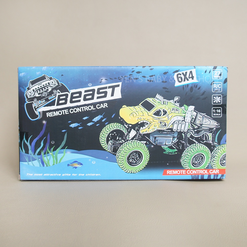 Mobil Beast Remote Control Crawler 6 Roda Cas 6x4 - Mainan RC Car