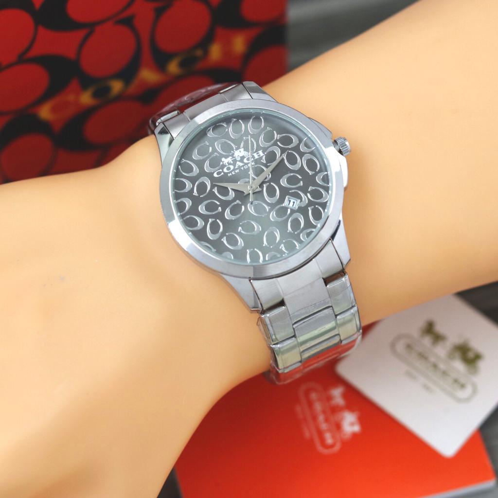 Jam Tangan Wanita Y2907K Tali Rantai Tanggal Aktif Free Box Exclusive &amp; Baterai