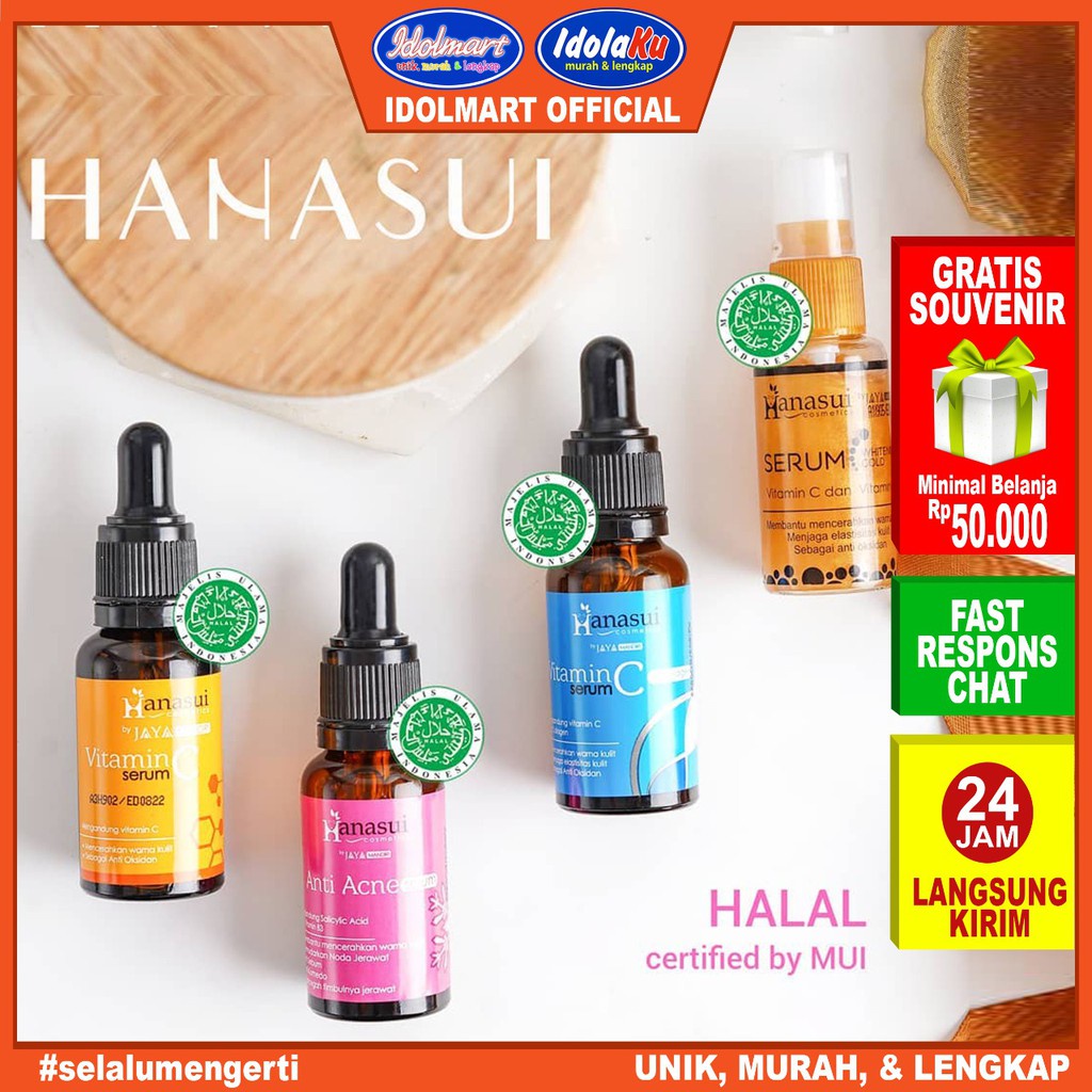 IDOLAKU HANASUI Serum Whitening Gold