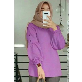 Atasan blouse balon terlaris bahan itycrepe