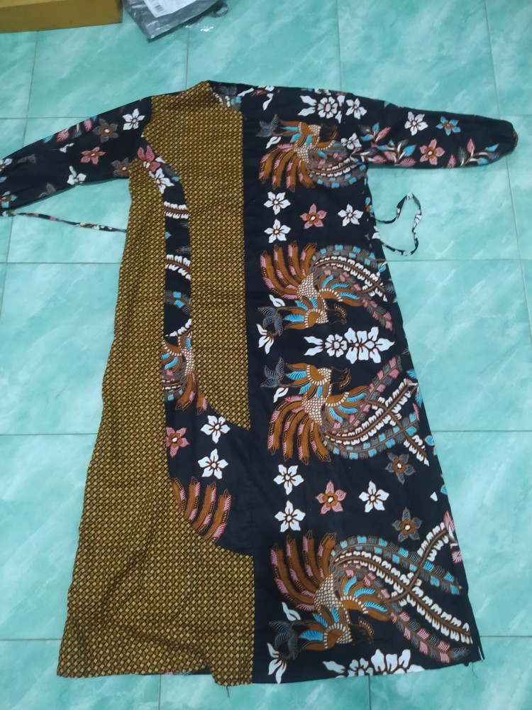 Batik Couple Katun Prima Halus Gamis Batik Mix Embos Allsize Jumbo Ld 120 Cm Original Abadi Batik