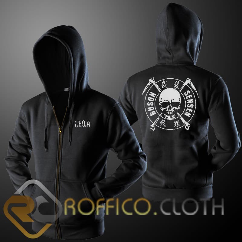 Jaket Hoodie Zipper The Front Of Armament TFOA Bandou - Roffico Cloth
