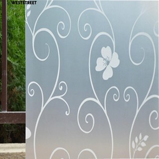  Bayar di Tempat 45x100 cm Frosted Flower Kamar  Mandi  