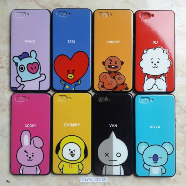 Case Redmi 4A 5A 6 6A 7 7A 8 8A 9 9A 9C Case Fuze Glossy Karakter BTS BT21