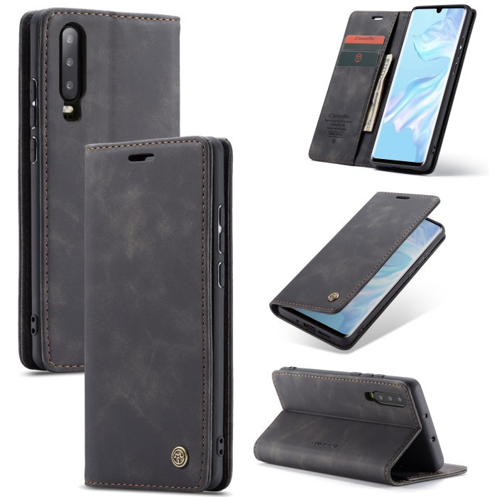 HUAWEI P30 LEATHER FLIP WALLET CASE DOMPET MAGNETIC COVER