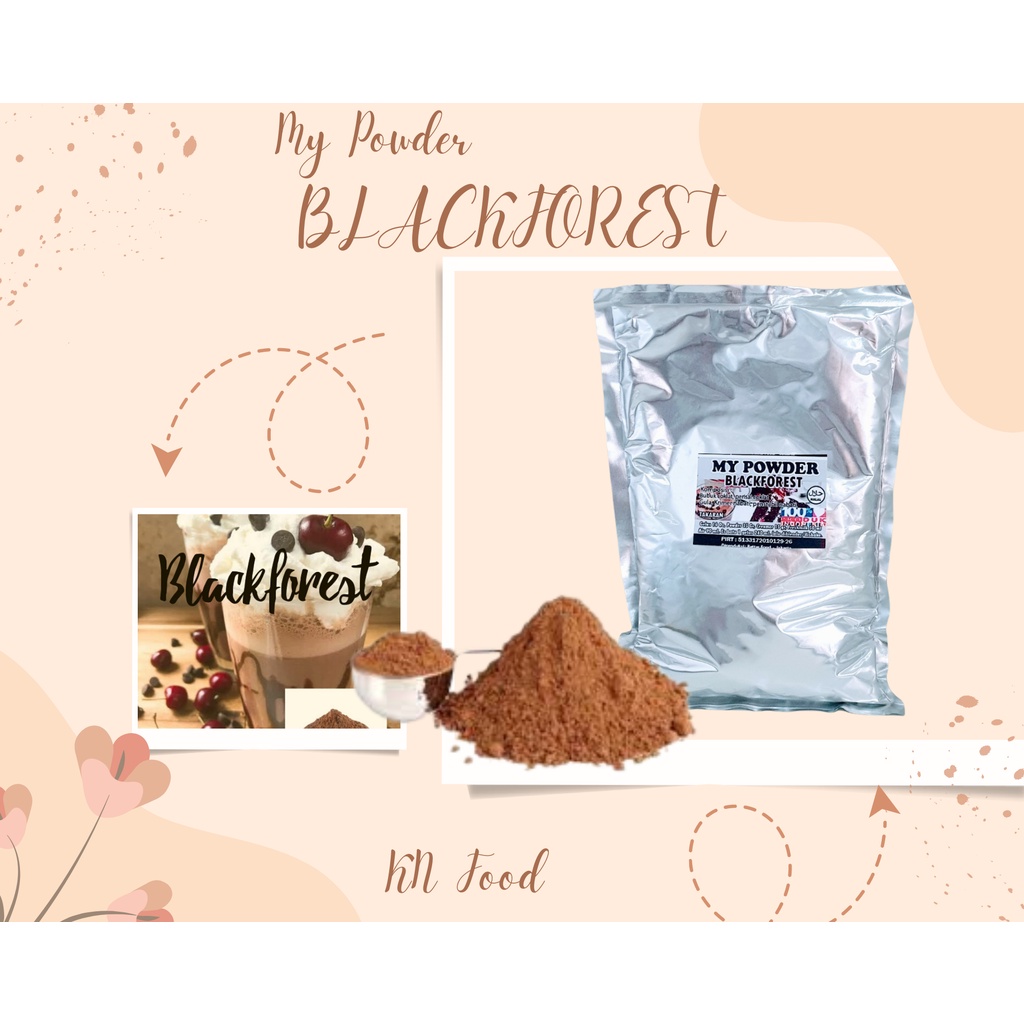 

Bubuk Minuman Rasa Blackforest REGULER - Powder minuman rasa Blackforest kemasan 1 kg